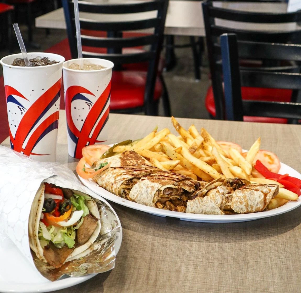 Donair & Shawarma House West restaurant interior West Edmonton
